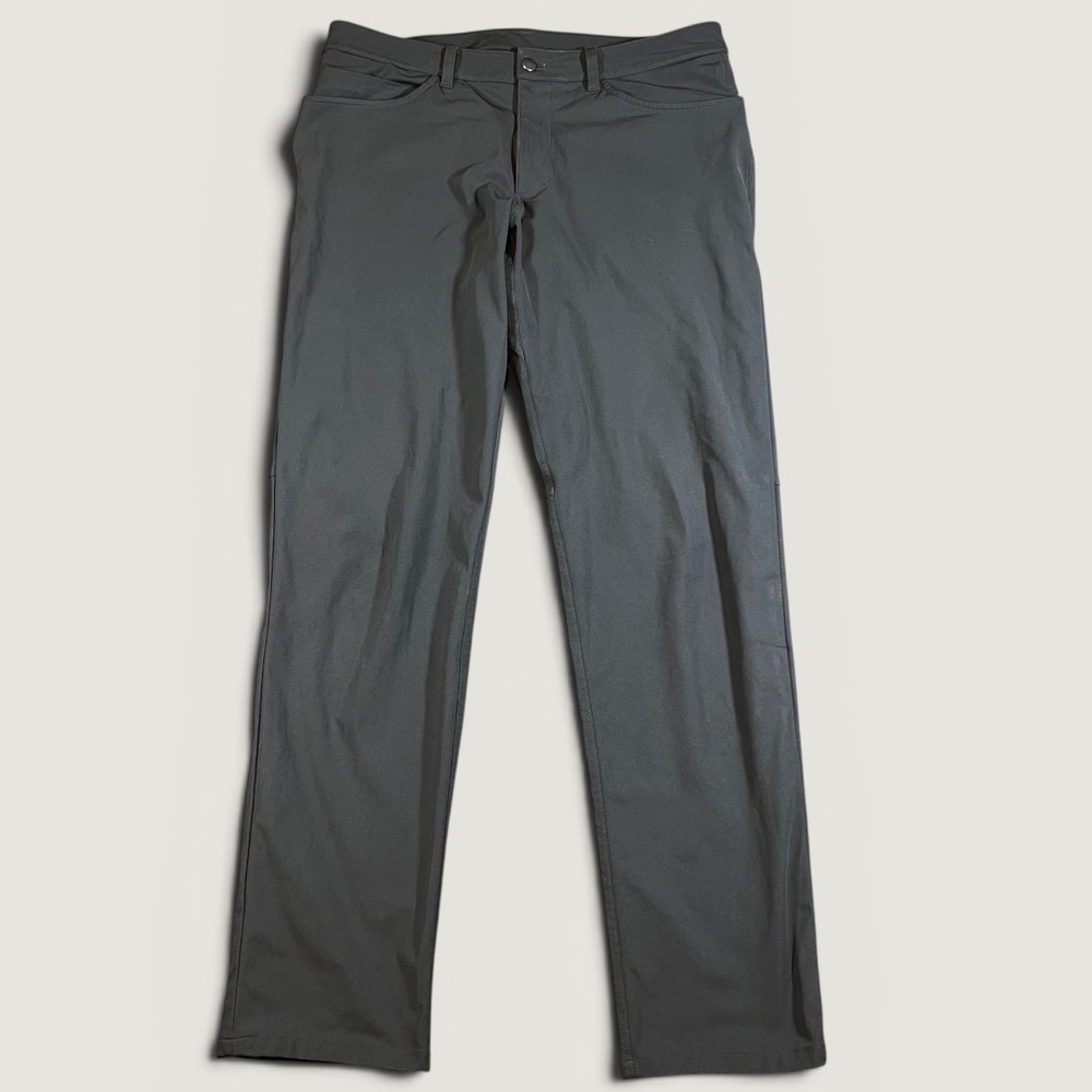 Lululemon ABC Pant Classic Fit Mens 34x33 Grey Warpstreme Stretch 5 Pocket